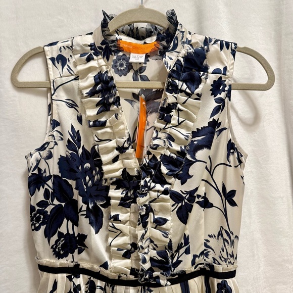 Cynthia Steffe 100% Silk Floral Midi Dress NWT - Picture 7 of 16